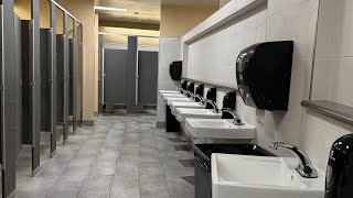 Womens Restroom Tour American Standard Madera Toilet Flush Blaisdell Arena, Honolulu, Hawaii
