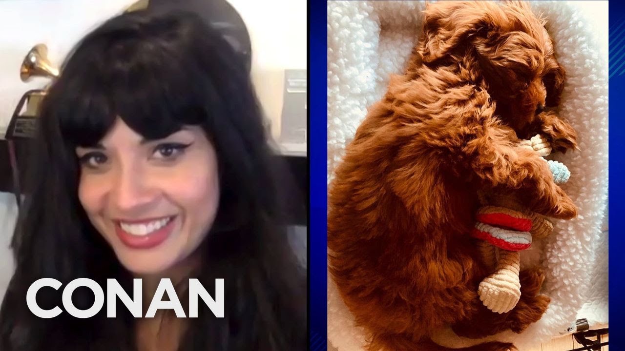 Jameela Jamil Has A Horny Puppy - CONAN on TBS