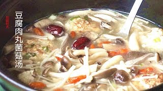 『Eng Sub』【豆腐肉丸菌菇汤】鲜美无比meatball mushroom soup【田园时光美食 2019 047】