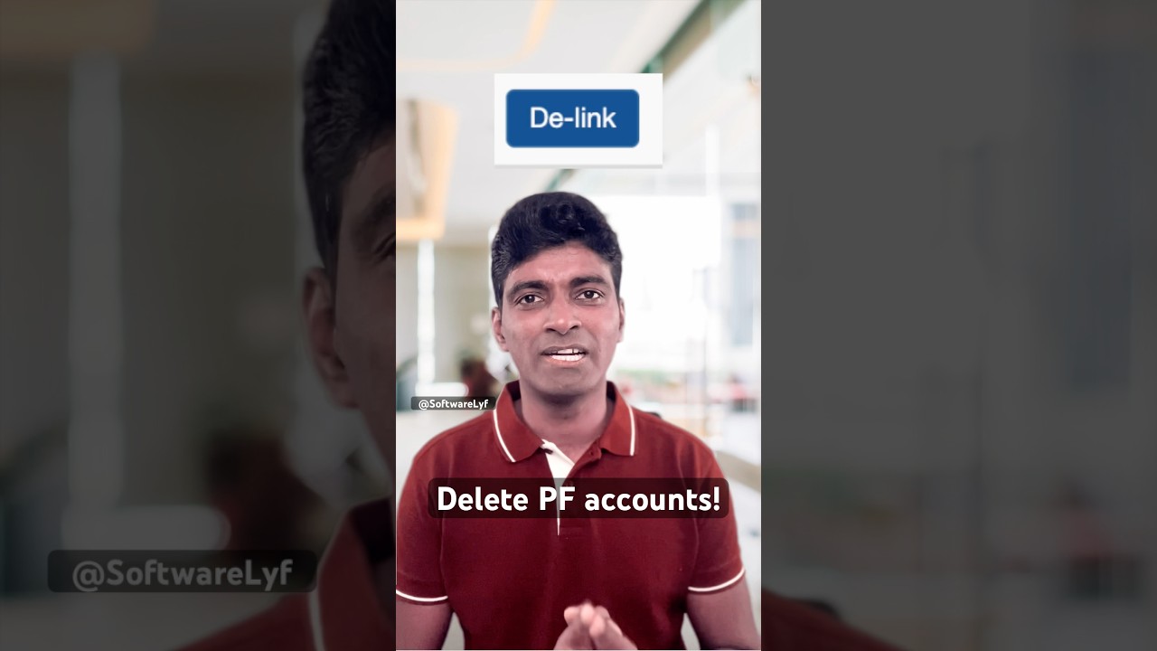 Deleting PF accounts from UAN service history Deleting PF accounts from UAN service history