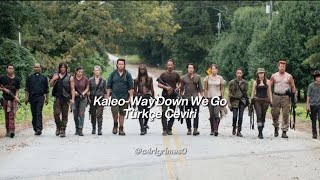 Kaleo-Way Down We Go Türkçe Çeviri