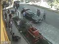 Impresionante accidente de moto en Rumania
