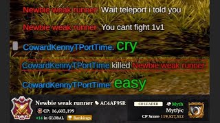 Kor Vs Mythic Oops Kenny, Teleport Is On Cooldown?11M Cp Vs 16M Cp