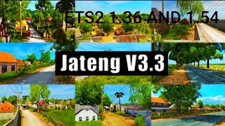 Ets2 1.36 To 1.54 New Map Jateng V33 With New Roads Red Tiger Gaming