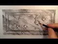 Drawing Water drops on marble, Time Lapse