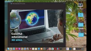 Globe Geography 3D Geo Atlas Education App Mac Os Basic Overview