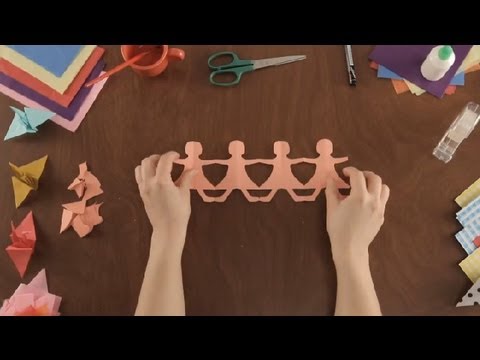 How To Make Paper Dolls : Paper Art Projects