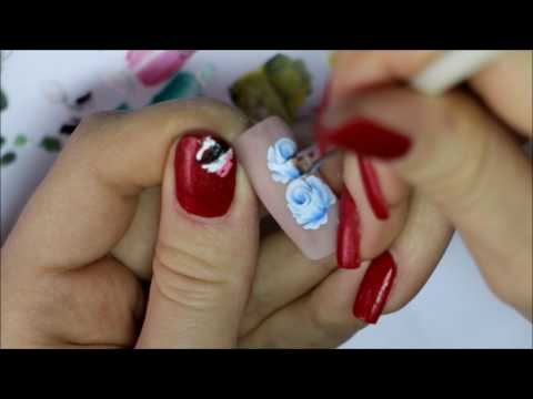 Розы гель лаком мастер класс Розы гель лаком мастер класс
