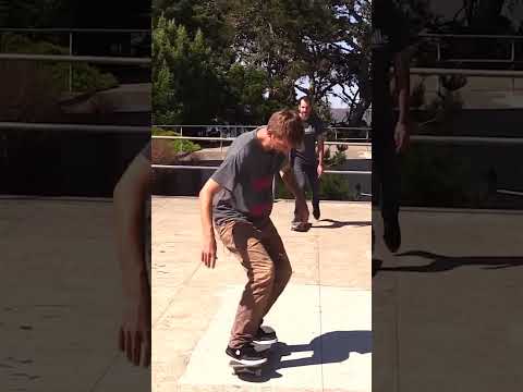 Can a beginner learn to shove on a hip!? SKATEGOD  #skateboarding #skateboardvibes #skateboard
