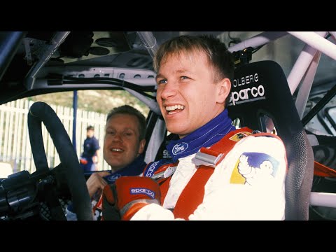 Petter Solberg jumping crashing in WRC Rally Finland 2000