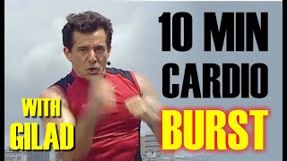 10 Minute Cardio Burst Workout From Gilad No Equipment Home Workout