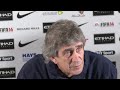 PELLEGRINI ON MOURINHO: City v Chelsea Press Conference Part 2