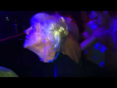 Granny gurning her face off whilst smashing it to the sweet sound of drum n Granny gurning her face off whilst smashing it to the sweet sound of drum n
