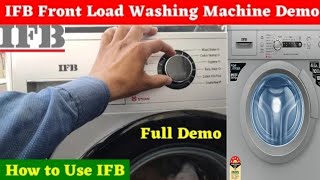IFB Front Load Washing Machine Demo &Unboxing |How to Use IFB Front Load Washing