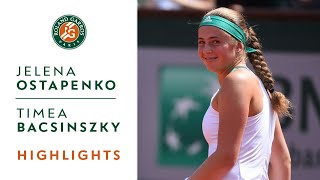 jelena ostapenko v timea bacsinszky highlights womens semi final roland garros