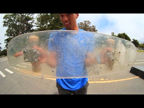 PLEXIGLASS SKATEBOARD! |  YOU MAKE IT WE SKATE IT EP 5