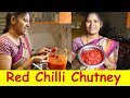 Red Chilli Chutney|Kempu Menasina Kayi chutney|Uttara Karnataka Special Red Chilli Chutney kannada
