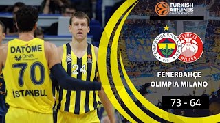 Fenerbahçe - Oli̇mpi̇a Mi̇lano Geni̇ş Özet 24.01.2020