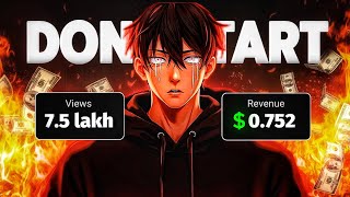 Dont Start Anime Channel Until You Know This Earning Reveal
