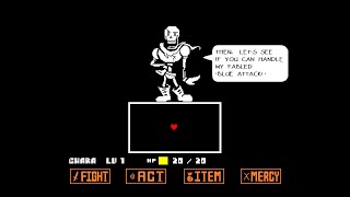 Undertale - Papyrus Blue Attack Without Touching a Bone