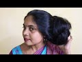 Hair Bun Hairstyle In 1 Min| Simple & Quick Long Hair Bun Hairstyle| DIY No Tie Hair Bun In A Minute