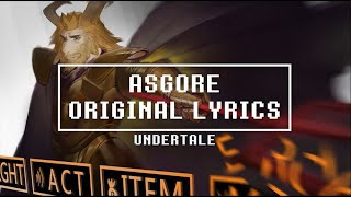 Asgore With Lyrics- Undertale
