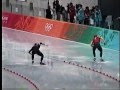 1998長野五輪　スピードスケート男子500m１回目（清水宏保、堀井学）/Nagano