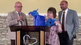 Presentation For 20 Year Anniversary Of Pastor Tom Barlament & His Wife.