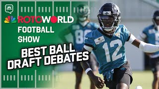 Best Ball Draft Debates Hunter, Hampton Rice Pleads Guilty Rotoworld Football Show Full Show