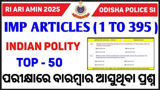 Important Articles Of Indian Consution Indian Polity Gk Articles 1 To 395 Articles