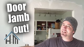 How To Remove A Door Jamb, Finish Drywall Corners And Create Doorway. Easy
