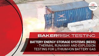 Battery Energy Storage Systems - Thermal Runaway And Explosion Testing For Lithium-Ion Battery Gas