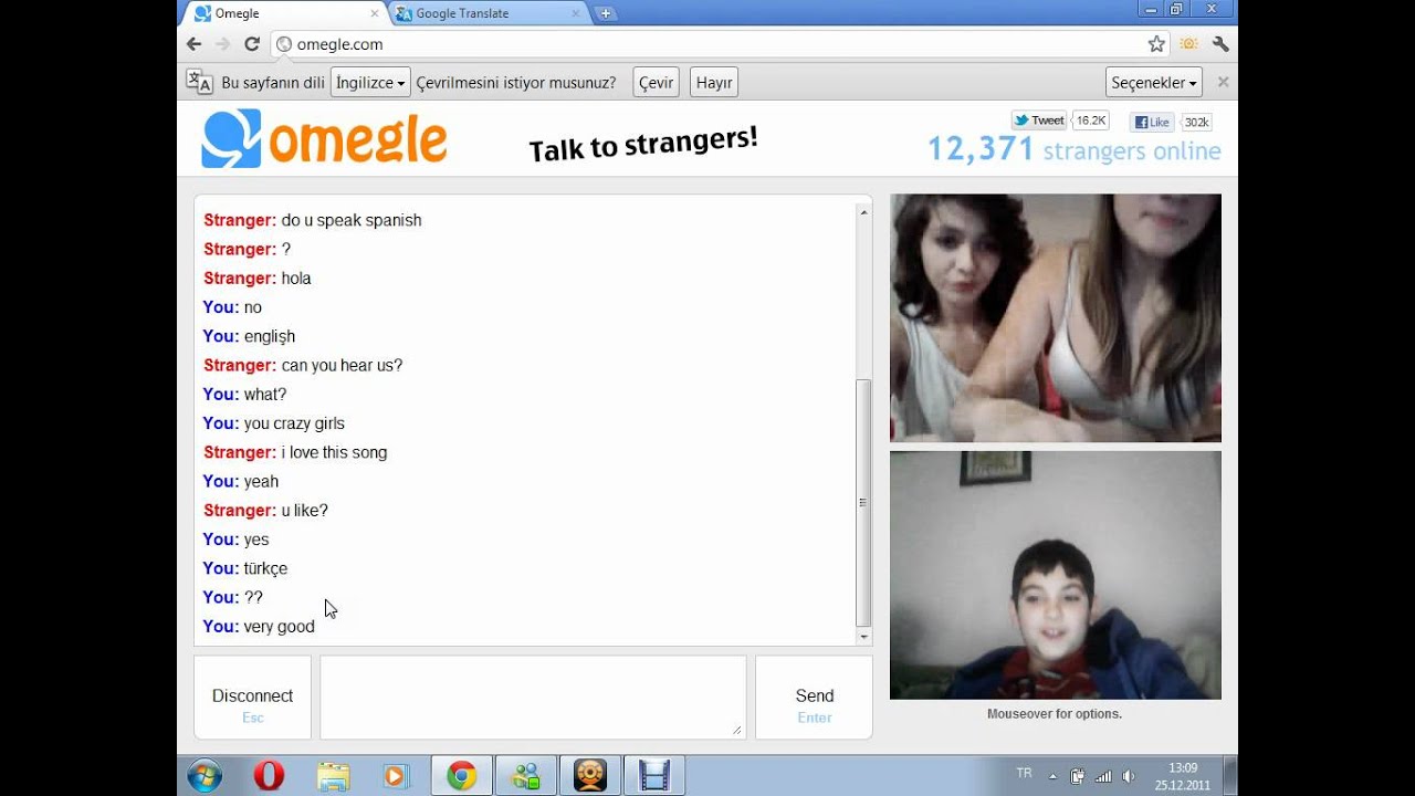 Omegle girl cums