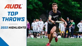 Top 10 Throws From The 2022 Audl Season