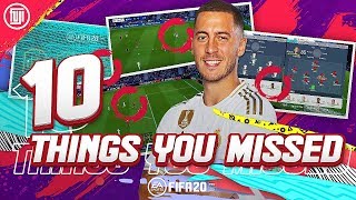Fifa 20 10 Things You Missed Fifa 20 Gameplay Fifa 20 Features