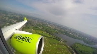Stunning Air Baltic Cs300 Onboard Takeoff From Amsterdam Schiphol Airport Ams Full Hd