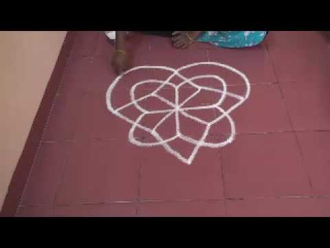 Traditional rangoli designs drawn with free hands look like perfect 