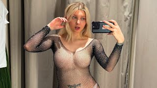 See-Through Try On Haul | Transparent Lingerie And Clothes | Try-On Haul At The Mall