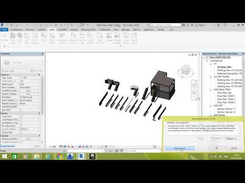Load thêm thư viện lan can,cầu thang vào Revit