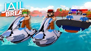 NEW JET SKIS in ROBLOX JAILBREAK / RUNNING FROM COPS IS SO FUN NOW!!!