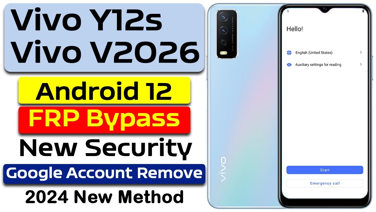 Vivo Y12s ( V2026 ) FRP Bypass without PC , Android 12 Vivo Y12s ( V2026 ) FRP Bypass without PC , Android 12