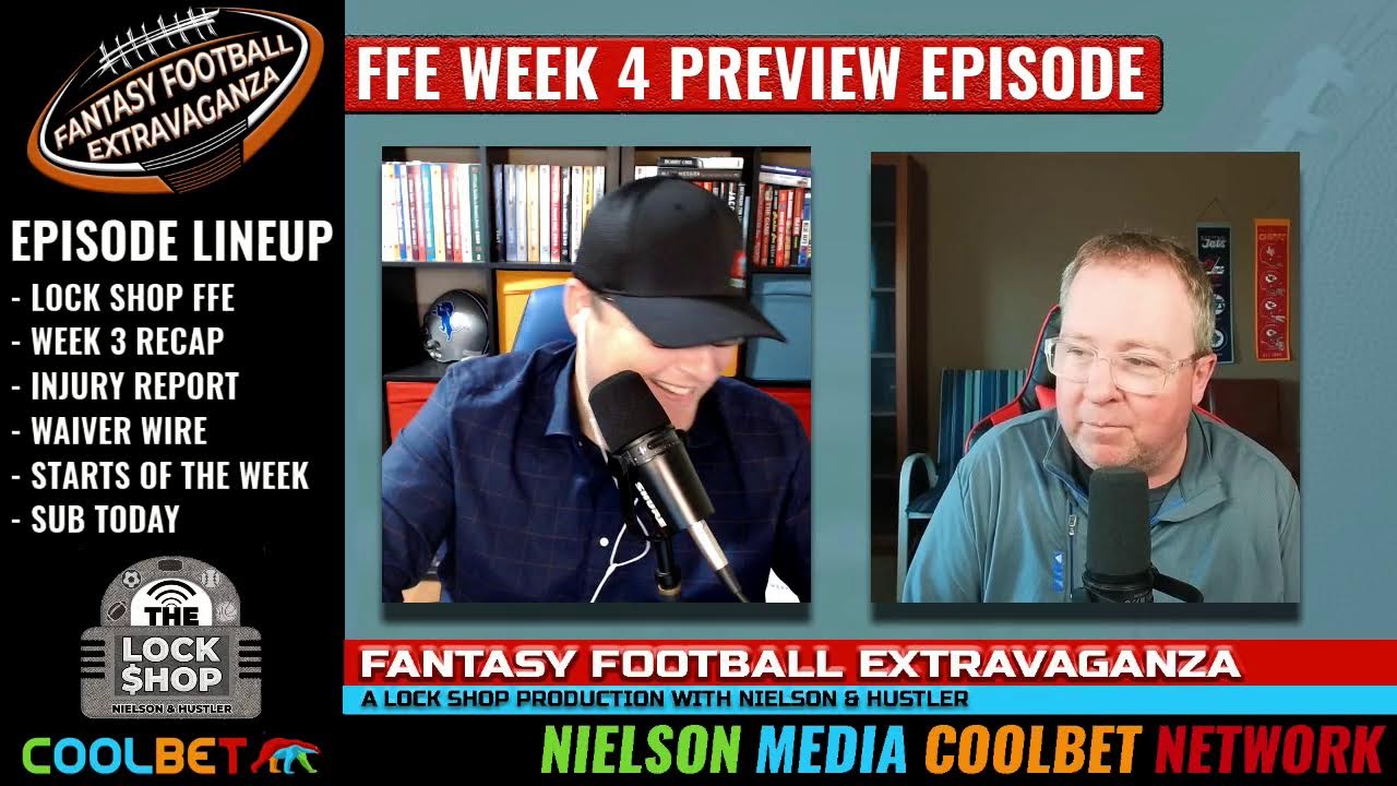 THE LOCK SHOP's FANTASY FOOTBALL EXTRAVAGANZA - Week 4 preview