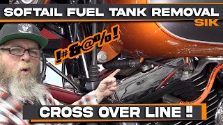How To Remove Softail Fuel Tank With A Cross Over Fuel Line