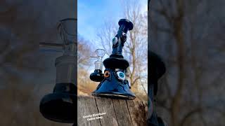 7 Black Gl Illuminati Monster Bong Rig.