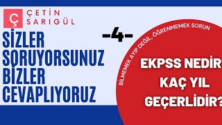 Ekpss Sinavi Nedi̇r? Ekpss Kaç Yil Geçerli̇di̇r...