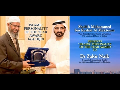 Dr Zakir Naik named as the Islamic Personality of the year 1434...