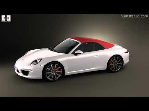 Porsche 911 Carrera S Cabriolet 2012 by 3D model store Humster3Dcom