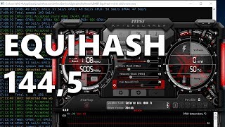 Testing Equihash 144,5 Zhash