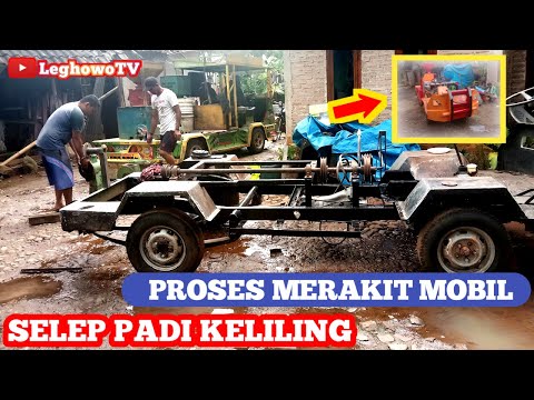MERAKIT SELEP PADI KELILING‼️MOBIL GILING PADI BERJALAN