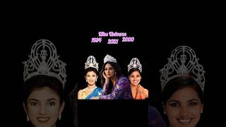 Miss Universe Leholders From India 1994,2000,2021